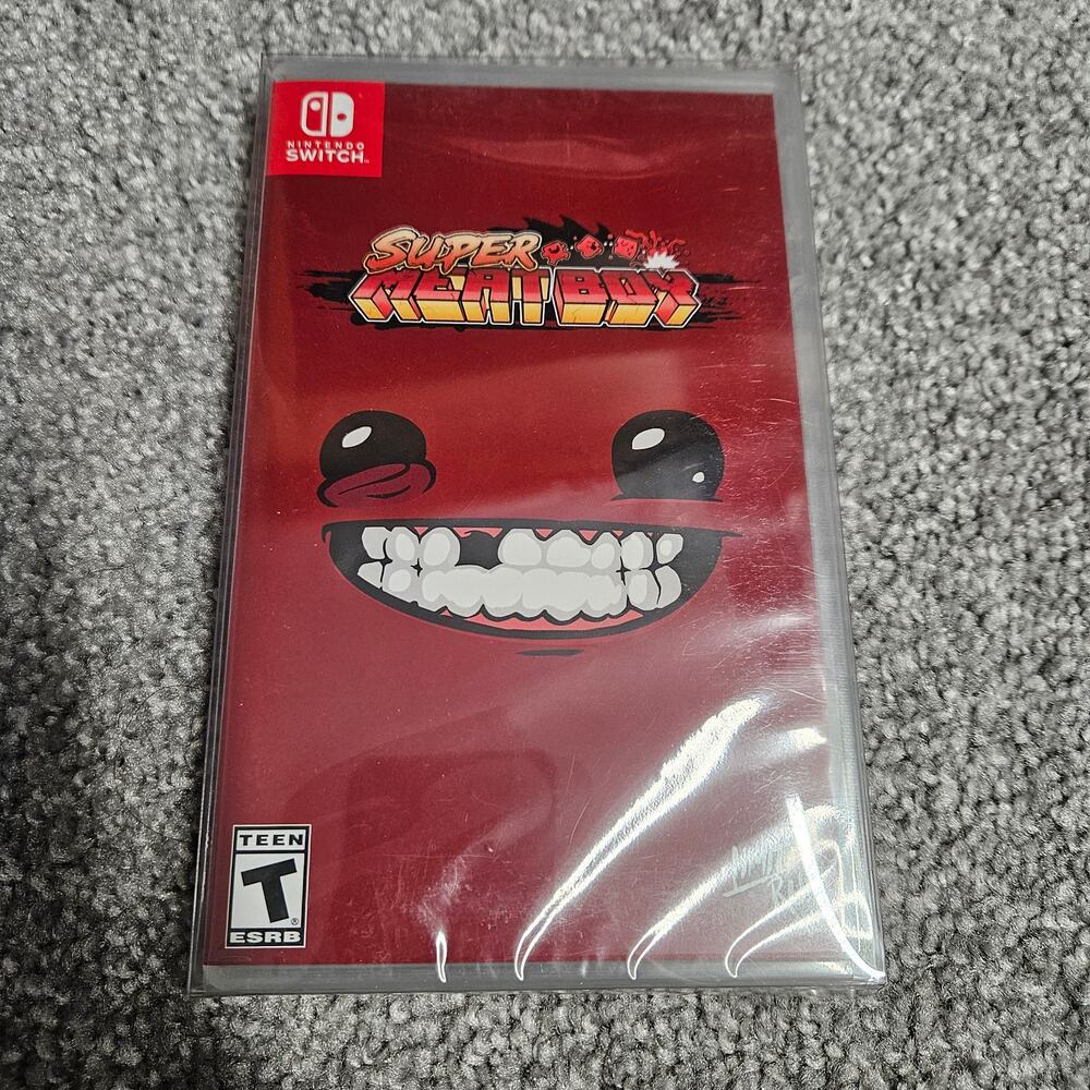 Super Meat Boy Limited Run #028 #28 Nintendo Switch w/ Box Protector
